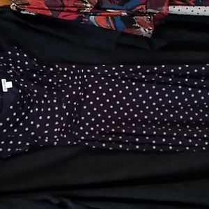 Purple Cream Polka Dot dress